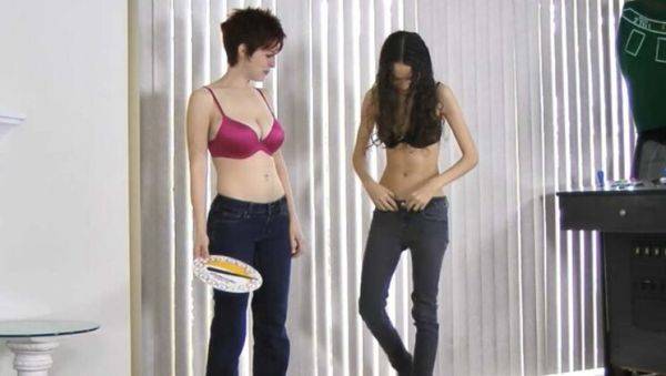 Hot Stripscotch Game with Ryanne Lazerbunny - Big Tits, Brunette, and Lesbian Fun - veryfreeporn.com on v0d.com