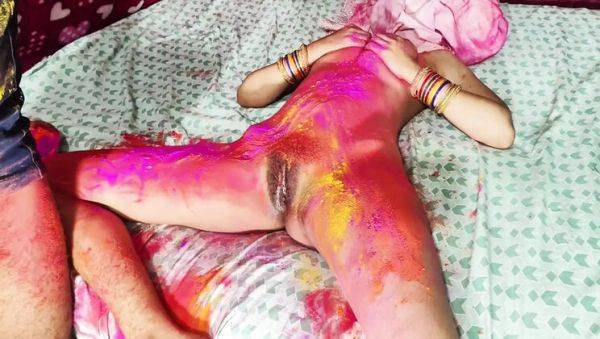 Holi Festival Fun: Desi Sali Gets Pounded Hard in Doggystyle by Jija - veryfreeporn.com - India on v0d.com