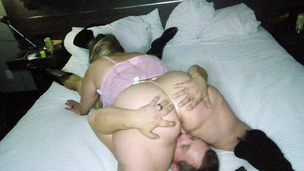 Hotel Room Fun with Jack Iron and Hot Wife - Blowjob & Pussy Eating - xxxfiles.com - Usa on v0d.com