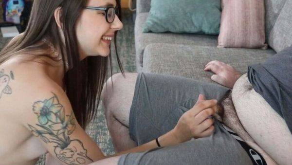 Cici Shellz Teases Him Into Revealing His Tiny Dick Secret - Small Penis Humiliation & Handjob Fun - porntry.com on v0d.com