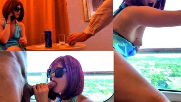 Italian MILF Cuckolds Hubby with Waiter in Hotel Balcony Sex - veryfreeporn.com - Italy on v0d.com