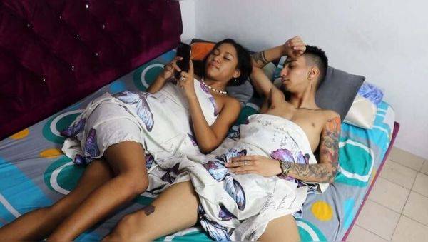Long Haired Brunette Stepsister Shares Room and Gives Me Intense Orgasms - Homemade POV - porntry.com - India - Colombia on v0d.com