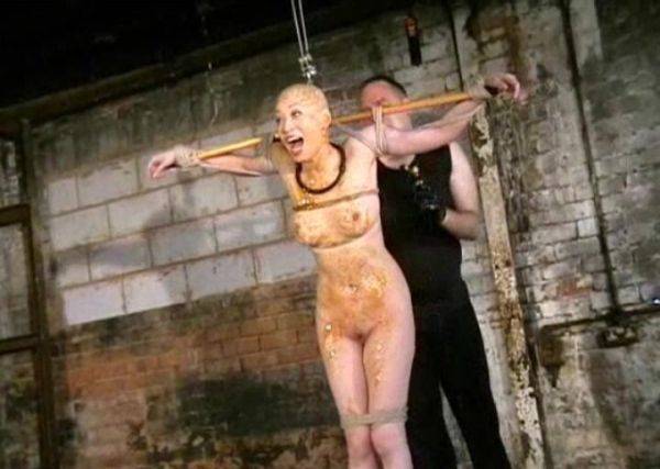 Master fucks woman in dirty BDSM wax games while she screams for mercy - alphaporno.com on v0d.com