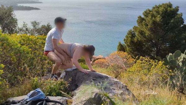 Hot Hiking Sex with Big Booty PAWG - Outdoor Public Fuck in 4K - porntry.com - Germany on v0d.com