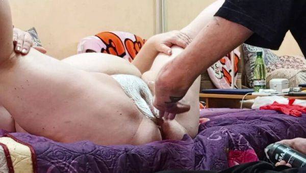 Shaved MILF Mother-in-Law Gets Fisted & Squirts Hard - Homemade Russian BBW - porntry.com - Russia on v0d.com