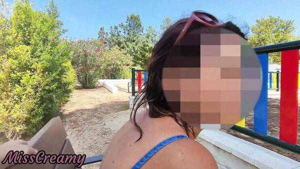 Public Park Dick Flash: Amateur Girl Helps Me Cum on Her Tits - Risky Outdoor Sex - xxxfiles.com - Italy on v0d.com