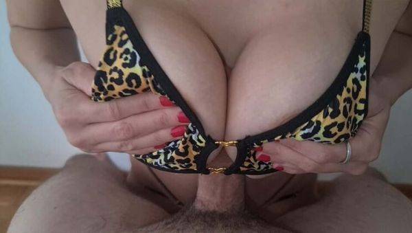 Busty Ukrainian Wife CherryDream Gives Hot Titjob and Huge Cumshot - Homemade Amateur Sex - veryfreeporn.com - Ukraine - Serbia on v0d.com