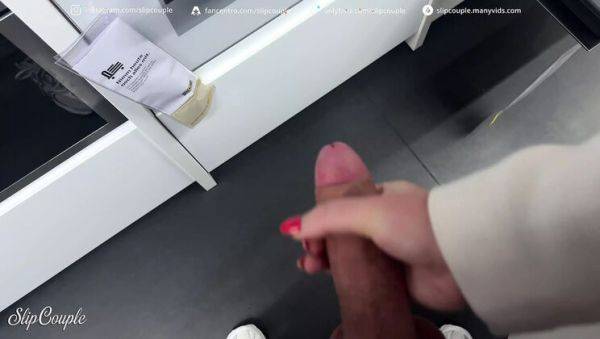 Hot Blonde MILF Gives Risky Public Handjob & Fuck in Furniture Store - 4K HD - porntry.com - Germany on v0d.com