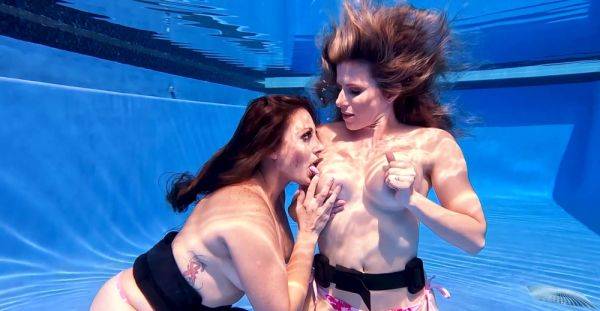 Superb underwater nude perversions with two top women that look amazing - xbabe.com on v0d.com