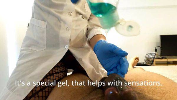 Gentle Doctor Fixes My Sensitivity Problem with Big Cumshot - MILF in Stockings - porntry.com - Argentina on v0d.com