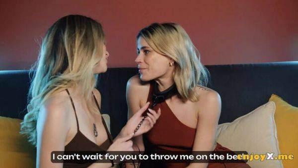 Angelique Lapiedra Dominates Ada Lapiedra in Steamy Lesbian BDSM with Corset and Leash - veryfreeporn.com on v0d.com