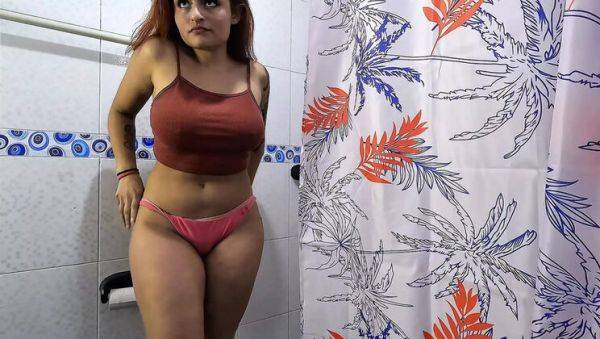 Horny Colombian Cousin Begs For Cum in Shower - POV Doggystyle - porntry.com - Colombia on v0d.com