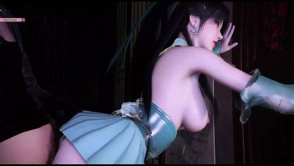 Hot 3D Hentai Animation - Asian Goddess Gets Deep Throat & Cumshot in Doggy Style - porntry.com on v0d.com