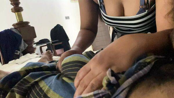 Wife's Sister Sneaks In Room, Takes Husband's Cock Between Her Big Natural Tits - Arabicqueen Cheating Fun - porntry.com - Sri Lanka on v0d.com