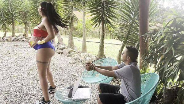 Pregnant Wonder Woman Fucks Villain Hard - Big Booty Latina MelaniRincon Creampie - xxxfiles.com on v0d.com