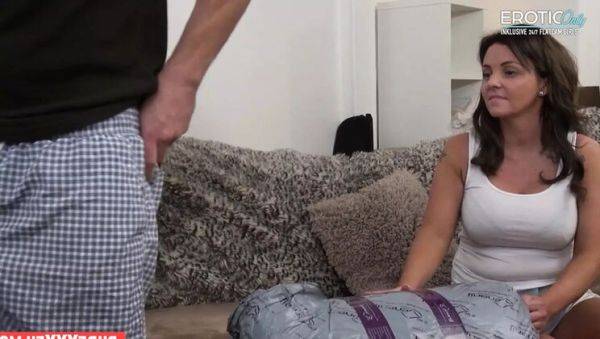 Hot MILF Sienna Hudson catches stepson with hole in pants and fucks him hard - xxxfiles.com on v0d.com