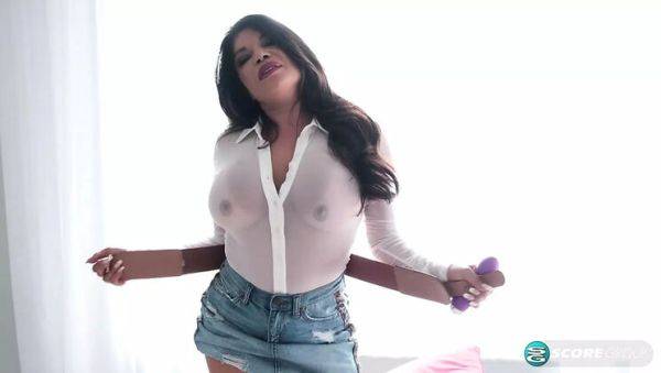 Hot Latina MILF Isabella Flames Solo Play with Big Tits - HD Home Masturbation - xxxfiles.com on v0d.com
