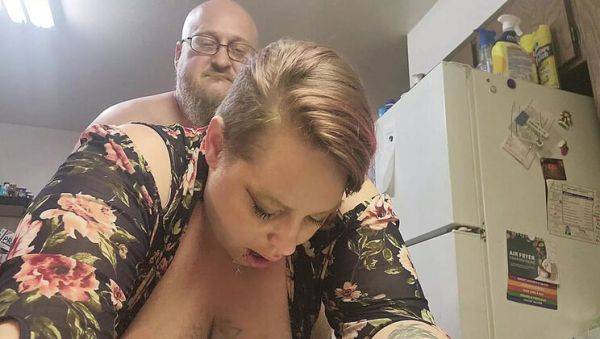 Kitchen Slut Wife Fucked Hard - Big Natural Tits & Deep Throat - xxxfiles.com - Usa on v0d.com