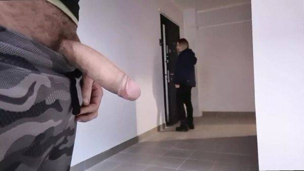 Hot MILF Neighbor Catches Man Stroking His Big Cock in Car - Public Flashing & Surprise Handjob - veryfreeporn.com on v0d.com