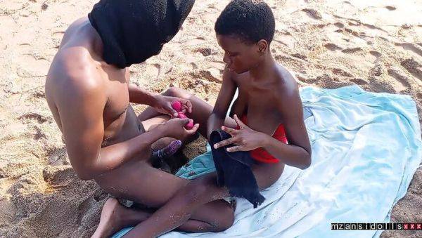 18yo Black Teen Fucked Hard on Beach - Amateur Missionary Sex - porntry.com - South Africa on v0d.com