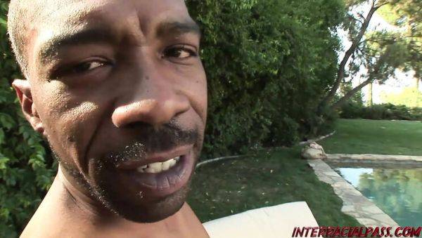 Busty Blonde MILF Whitney Fears Takes BBC By The Pool - Doggy & Facial - porntry.com on v0d.com