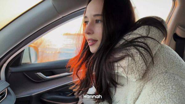 Hitchhiker HannahKim Sucks and Fucks in Car - Rough POV Blowjob, Cum Swallow - veryfreeporn.com on v0d.com