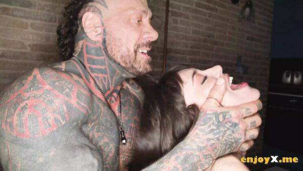 Hot inked brunette Catherine Knight gets wild with Rob Diesel in hardcore XXX action - blowjob, cowgirl & cum eating! - veryfreeporn.com on v0d.com