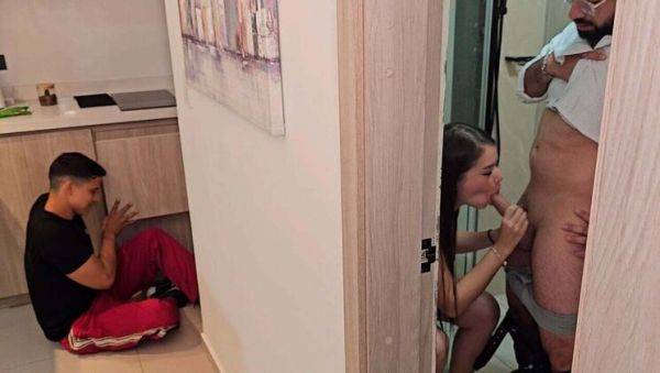Hot Colombian Maid Fucks Behind Hubby's Back - EmaRibeiro & AivanPutin - veryfreeporn.com - Venezuela - Colombia on v0d.com