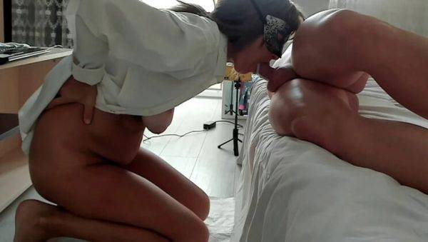 Hot MILF Ladyloveyoung60 Gives Intense Morning Deepthroat Blowjob - veryfreeporn.com - Russia on v0d.com