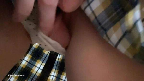 FoxyAleksa Gets Creampie on Bus - Random Stranger Fucks Teen in School Uniform - porntry.com - Japan on v0d.com