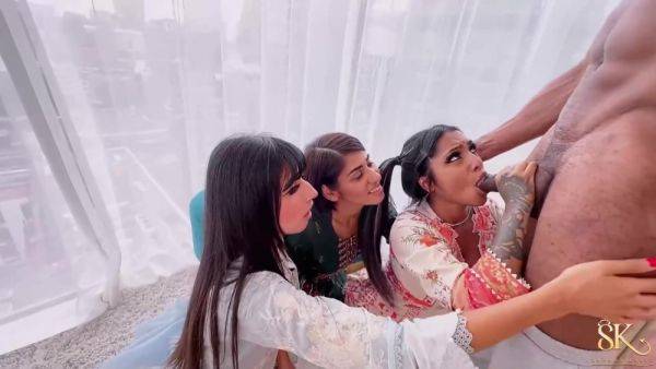 Yasmina Khan, Sahara Knite And Aaliyah Yasin In Bbc Meets Asian Triplethreat - desi-porntube.com - India on v0d.com