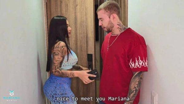 Hot Latina Mariana Martix gets fucked hard by cell phone technician - Big Tits, Big Ass, Cumshot - veryfreeporn.com - Colombia on v0d.com
