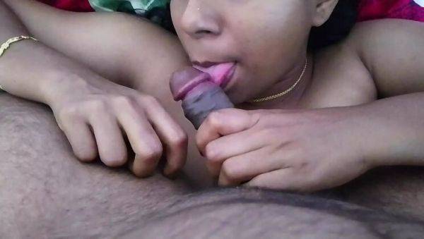 Desi village girl deepthroats friend's big cock - homemade Indian bj - porntry.com - India on v0d.com