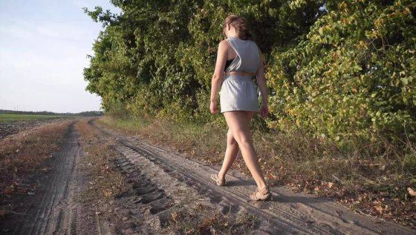 Hot Amateur Girl Flashes Thong Ass Under Skirt While Walking in Park - xxxfiles.com on v0d.com