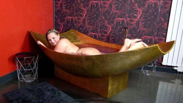 Hot German Teen Lina Mila Fucks in Bathtub - Big Ass Doggy & Cum in Mouth Swallow - porntry.com - Germany on v0d.com