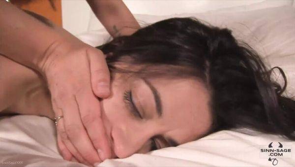 Sinn Sage Ties Up Georgia Jones & Fingers Her Wet Pussy - Lesbian Dildo Fuck - xxxfiles.com - Georgia on v0d.com