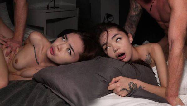 Hot Asian teen takes huge cock in her tight pussy - rough fuck & moaning - xxxfiles.com - Russia on v0d.com