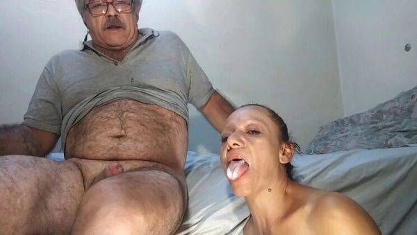 Horny Mexican Granny Bianca Deep Throat & Swallows Cum - Amateur Homemade Blowjob - xxxfiles.com - Mexico on v0d.com