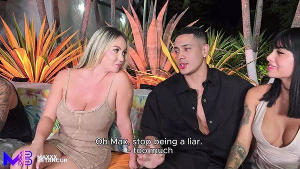 Blonde MILF Cheats with Big Latino Cock Behind Boyfriend's Back - Monique Fuentes & Danner Mendez - xxxfiles.com - Colombia on v0d.com