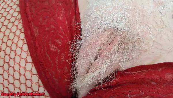 Mature MILF Sandra Falkenhauer Gets Wild with Vibrator in Fishnet Stockings - veryfreeporn.com - France on v0d.com