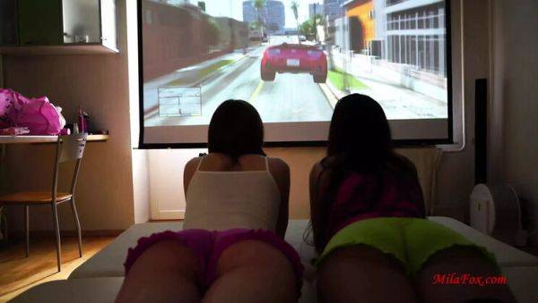Hot Threesome Fun with Lisichka Mila Fox & Friends - Cum Play GTA5 Sex Game! - veryfreeporn.com - Israel on v0d.com