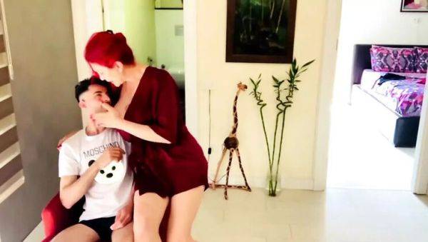 Stepmom Punishes Naughty Step-Son Then Gets His Big Dick - Arab Cougar Fuck - porntry.com on v0d.com