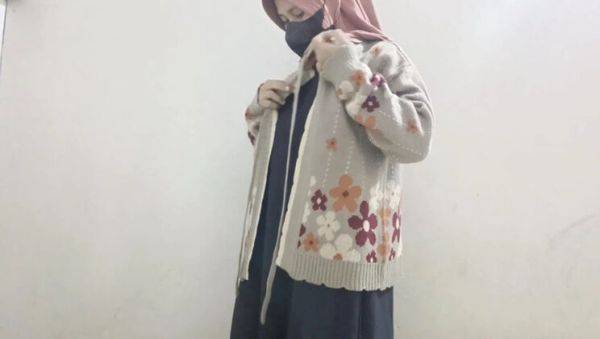 Hijab Teacher Rania Fucks Herself with Cucumber - Big Natural Tits Solo Masturbation - porntry.com - Indonesia on v0d.com