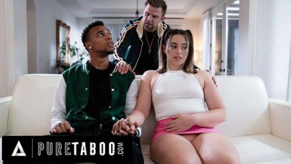 Pure Taboo - Coach's Dirty Plan with Pregnant Sophia Burns Ends in Hot 3-Way Double Creampie! - porntry.com on v0d.com