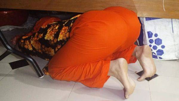 Bangladeshi Stepmom Stuck Under Bed - Step Son Fucks Her Hard Doggy Style - porntry.com - India on v0d.com