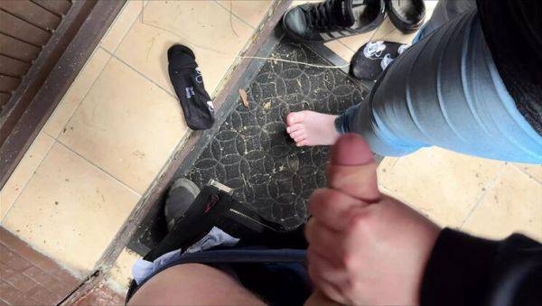 Sexy German MILF Gets Milked Hard in Basement - Foot Worship & Cum on Feet - porntry.com - Germany on v0d.com