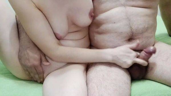 Hot Serbian Neighbor Masturbates With Me - Big Tits Amateur Couple Cum Together Closeup - veryfreeporn.com - Serbia on v0d.com