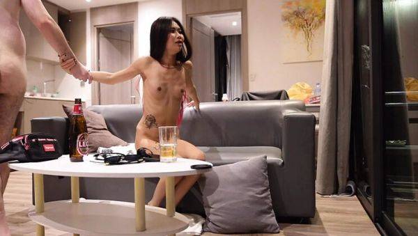 Ultra Skinny Asian Bar Girl Gets Creampie - Small Tits Riding - veryfreeporn.com - Belgium on v0d.com