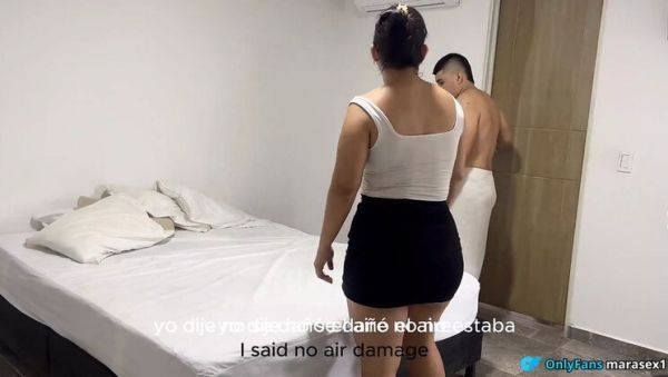 Hot Latina Maid Gives Amazing Blowjob and Fuck in POV - porntry.com - Colombia on v0d.com