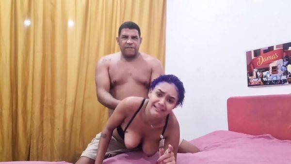 Lesbian Teen Gives Me Anal and Blowjob - Petite Brazilian with Colored Hair - porntry.com - Brazil on v0d.com